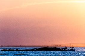 Sunset In Porto Cesareo, Italy