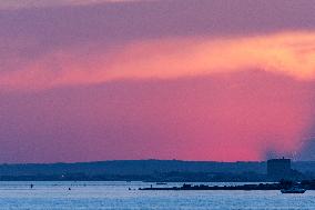 Sunset In Porto Cesareo, Italy