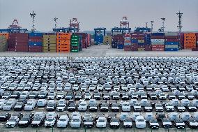 Vehicles Export at Nanjing Port