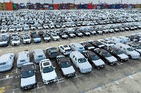 Vehicles Export at Nanjing Port