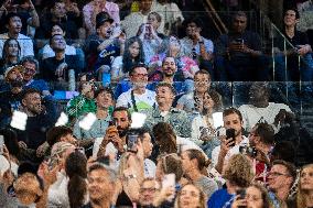 Paris 2024 - men's quarterfinal basketball match between Brazil and the USA