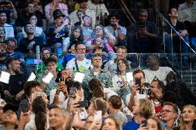 Paris 2024 - men's quarterfinal basketball match between Brazil and the USA