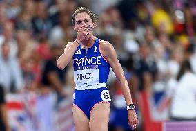 Paris 2024 - France’s Alice Finot Finishes 4th In The 3000m Steeple Chase