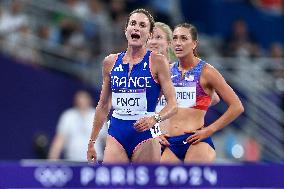 Paris 2024 - France’s Alice Finot Finishes 4th In The 3000m Steeple Chase