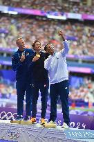 Paris 2024 - Pole Vault Medal Ceremony