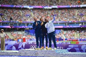 Paris 2024 - Pole Vault Medal Ceremony