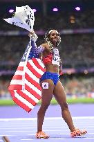 Paris 2024 - USA’s Gabrielle Thomas Takes Gold In 200m
