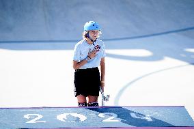 Paris 2024 - Australia’s Arisa Trew Takes Gold In Park Skateboarding