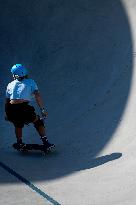 Paris 2024 - Australia’s Arisa Trew Takes Gold In Park Skateboarding