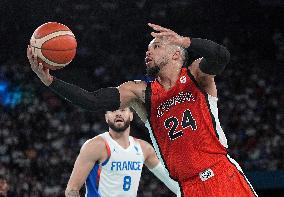 Paris 2024 - France Defeat Canada In Their Basketball Quarter Final