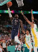 Paris 2024 - USA Defeat Brazil In Their Basketball Quarter Final