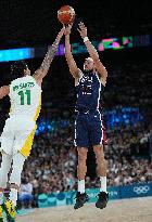 Paris 2024 - USA Defeat Brazil In Their Basketball Quarter Final