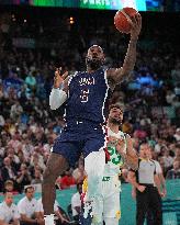 Paris 2024 - USA Defeat Brazil In Their Basketball Quarter Final