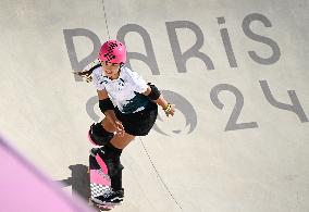 Paris 2024 - Australia’s Arisa Trew Takes Gold In Park Skateboarding