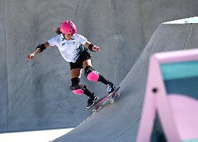 Paris 2024 - Australia’s Arisa Trew Takes Gold In Park Skateboarding