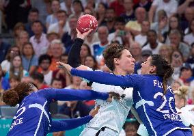 Paris 2024 - France Defeat Germany In Women’s Handball Quarter Final