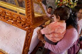 Feast Of The Divine Saviour At The Sanctuary Of The Lord Of Calvary, Mexico City