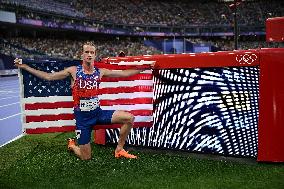 Paris 2024 - USA’s Cole Hocker Takes Gold In Men's 1500m