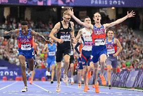 Paris 2024 - USA’s Cole Hocker Takes Gold In Men's 1500m