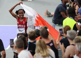 Paris 2024 - Bahrain’s Winfred Yavi Takes Gold And World Record In 3000m Steeple