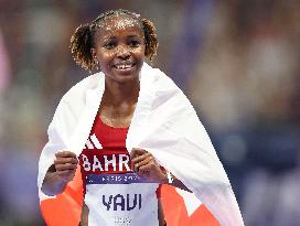 Paris 2024 - Bahrain’s Winfred Yavi Takes Gold And World Record In 3000m Steeple