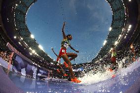 Paris 2024 - Bahrain’s Winfred Yavi Takes Gold And World Record In 3000m Steeple