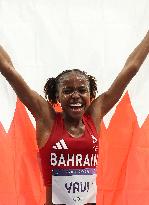 Paris 2024 - Bahrain’s Winfred Yavi Takes Gold And World Record In 3000m Steeple