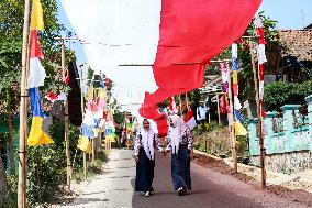 1 Kilometer Long Flag Unfurling Ahead Of Republic Of Indonesia Independence Day