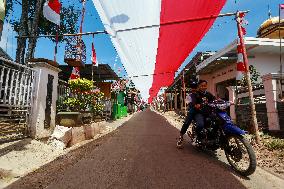 1 Kilometer Long Flag Unfurling Ahead Of Republic Of Indonesia Independence Day