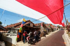 1 Kilometer Long Flag Unfurling Ahead Of Republic Of Indonesia Independence Day