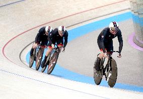 Paris 2024 - Netherlands Take Gold In Cycling Track Men's Team Sprint