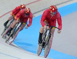 Paris 2024 - Netherlands Take Gold In Cycling Track Men's Team Sprint