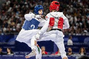 Paris 2024 - Palestinian Omar Yaser Ismail Wins His First Taekwendo Match