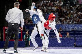 Paris 2024 - Palestinian Omar Yaser Ismail Wins His First Taekwendo Match