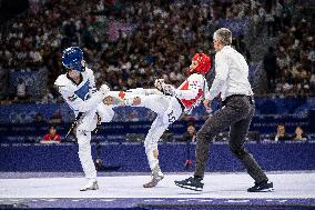 Paris 2024 - Palestinian Omar Yaser Ismail Wins His First Taekwendo Match