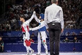 Paris 2024 - Palestinian Omar Yaser Ismail Wins His First Taekwendo Match