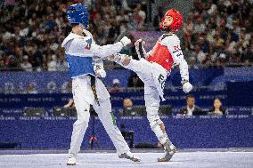 Paris 2024 - Palestinian Omar Yaser Ismail Wins His First Taekwendo Match