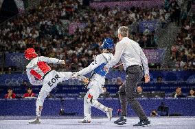 Paris 2024 - Palestinian Omar Yaser Ismail Wins His First Taekwendo Match