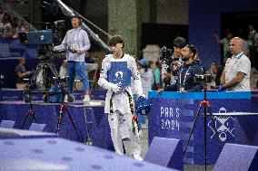 Paris 2024 - Palestinian Omar Yaser Ismail Wins His First Taekwendo Match