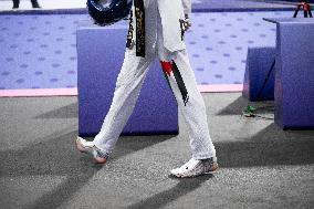 Paris 2024 - Palestinian Omar Yaser Ismail Wins His First Taekwendo Match