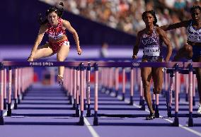 (PARIS2024) FRANCE-PARIS-OLY-ATHLETICS-100M HURDLES-WOMEN