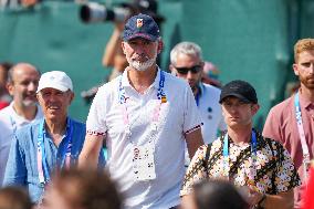 Paris 2024 - King Felipe At Men's Boulder And Lead Semifinal