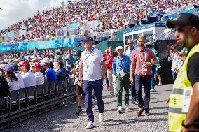 Paris 2024 - King Felipe At Men's Boulder And Lead Semifinal