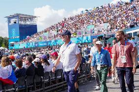 Paris 2024 - King Felipe At Men's Boulder And Lead Semifinal