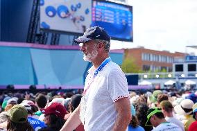 Paris 2024 - King Felipe At Men's Boulder And Lead Semifinal