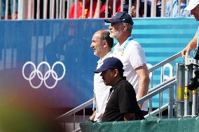 Paris 2024 - King Felipe At Men's Boulder And Lead Semifinal