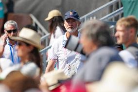 Paris 2024 - King Felipe At Men's Boulder And Lead Semifinal