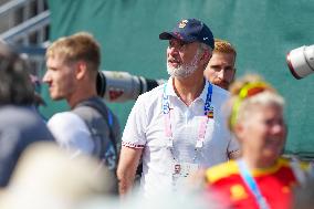 Paris 2024 - King Felipe At Men's Boulder And Lead Semifinal