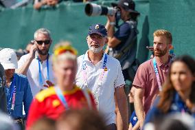 Paris 2024 - King Felipe At Men's Boulder And Lead Semifinal