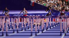 (PARIS2024) FRANCE-PARIS-OLY-ATHLETICS-100M HURDLES-WOMEN